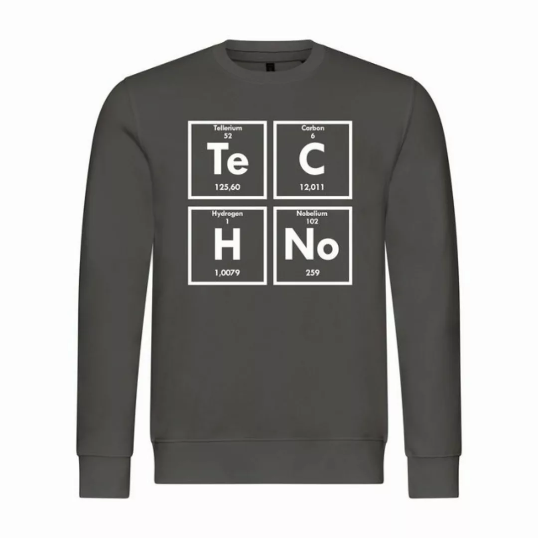 deinshirt Rundhalspullover Herren Pullover Techno Mit Print Motiv, Grafik günstig online kaufen