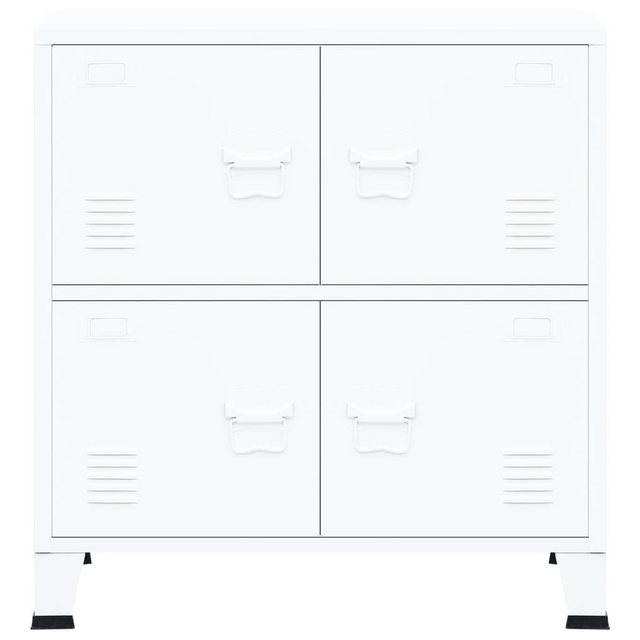 vidaXL Aktenschrank Aktenschrank Weiß 75x40x80 cm Stahl günstig online kaufen