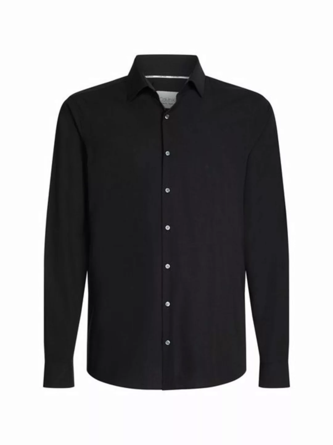 Calvin Klein Businesshemd POPLIN STRETCH SLIM SHIRT mit Kentkragen, Logopri günstig online kaufen