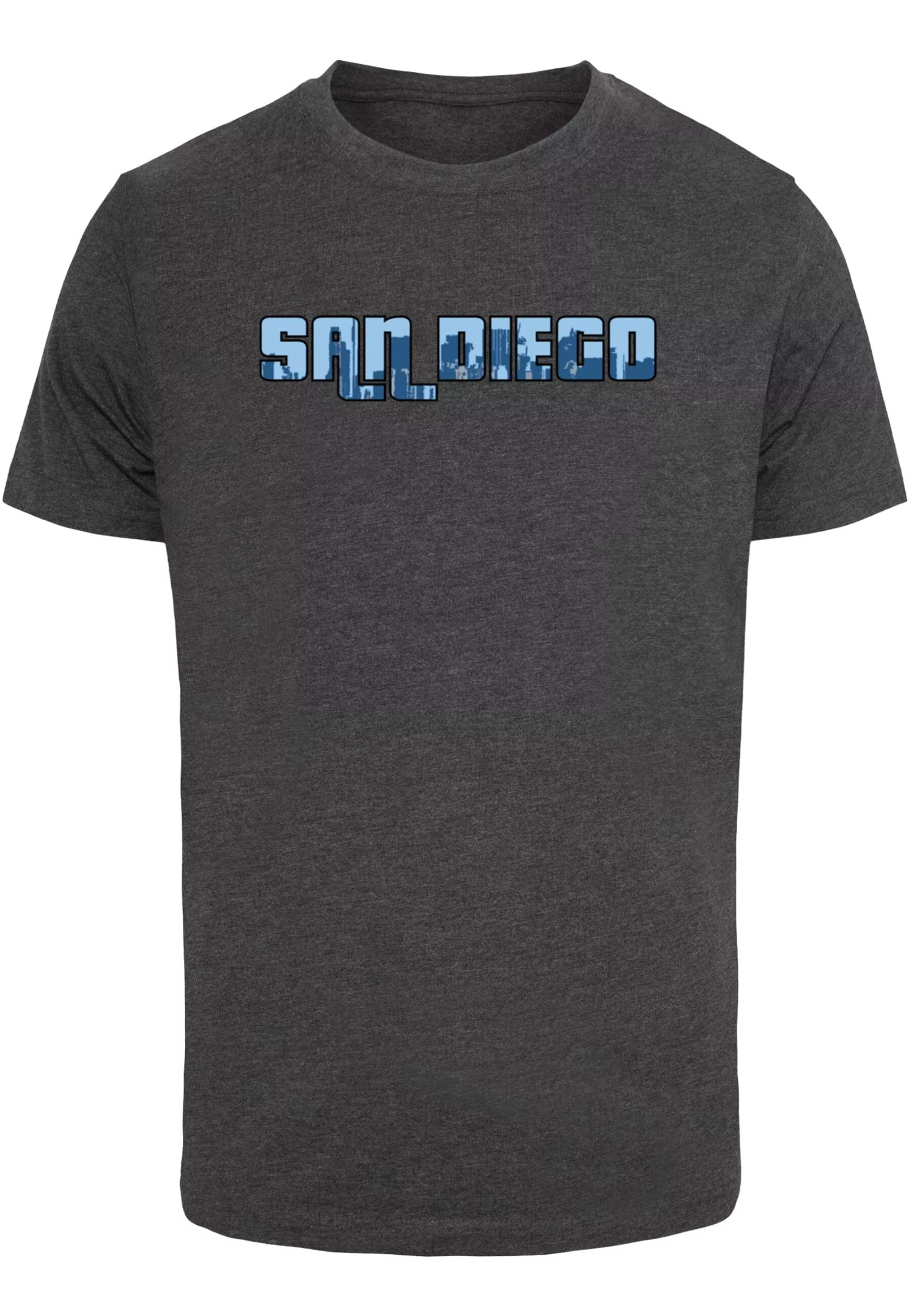 Merchcode T-Shirt Merchcode Herren Grand San Diego Skyline T-Shirt Round Ne günstig online kaufen