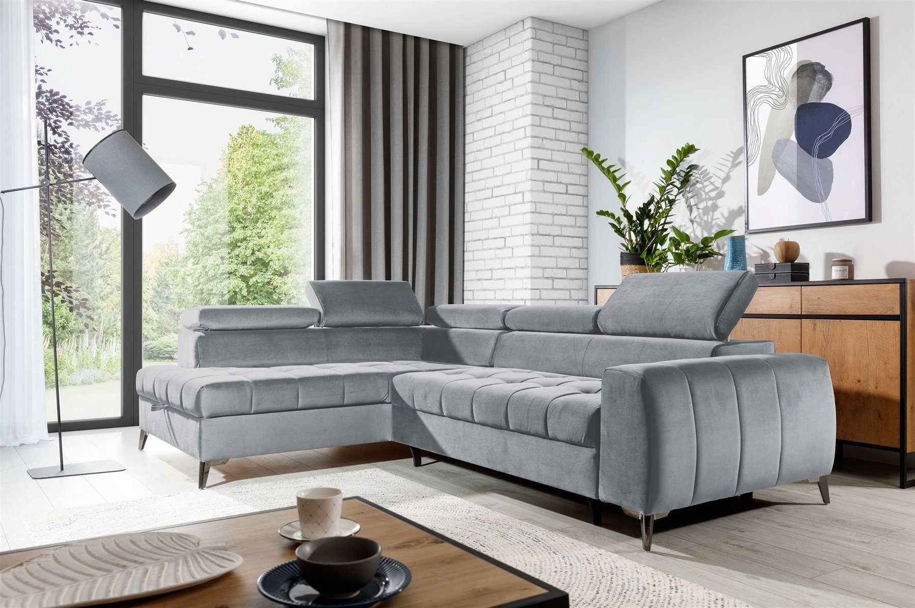 Fun Möbel Ecksofa Ecksofa Schlafsofa AGNESA günstig online kaufen
