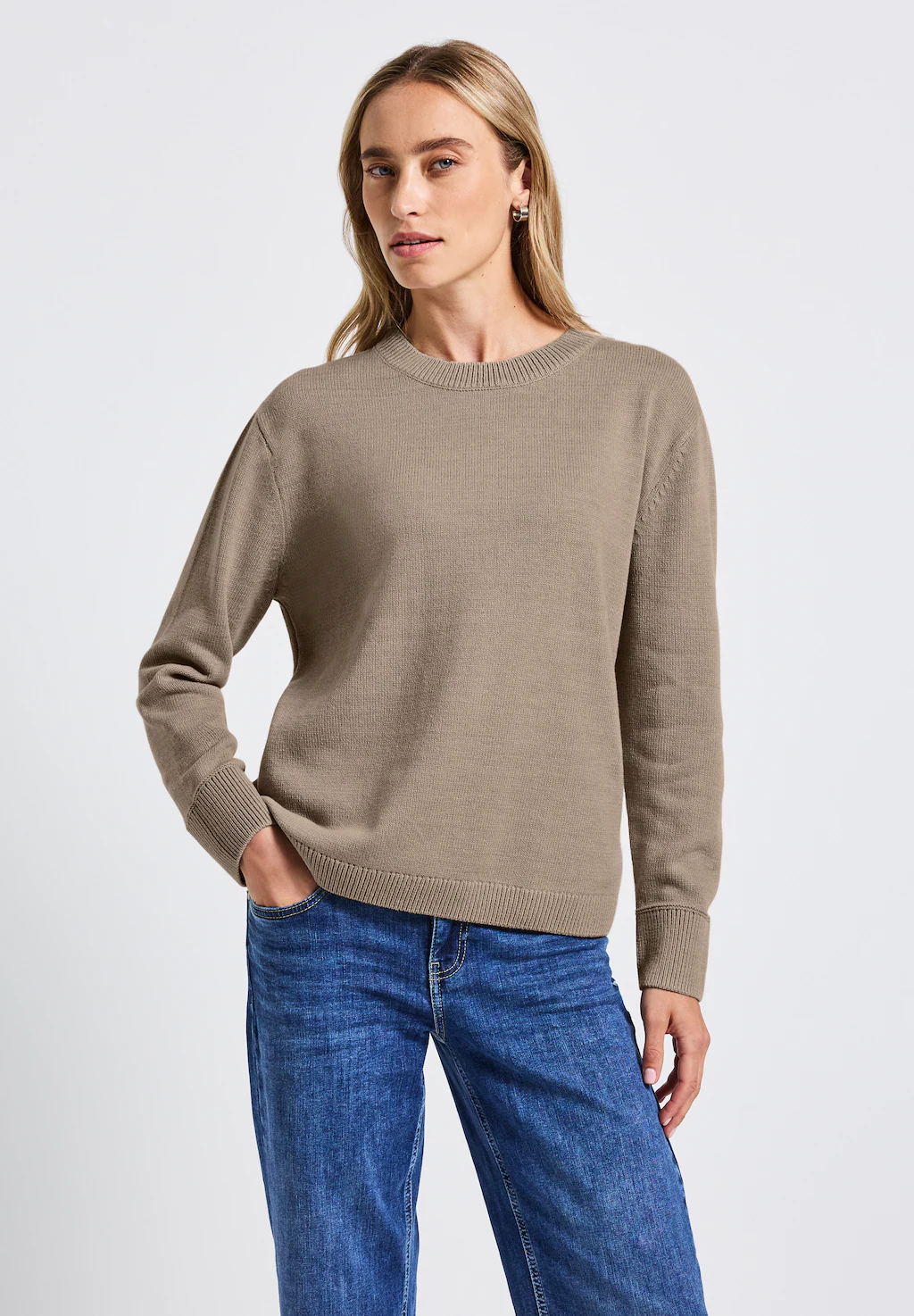STREET ONE Strickpullover, mit Rundhalsausschnitt günstig online kaufen