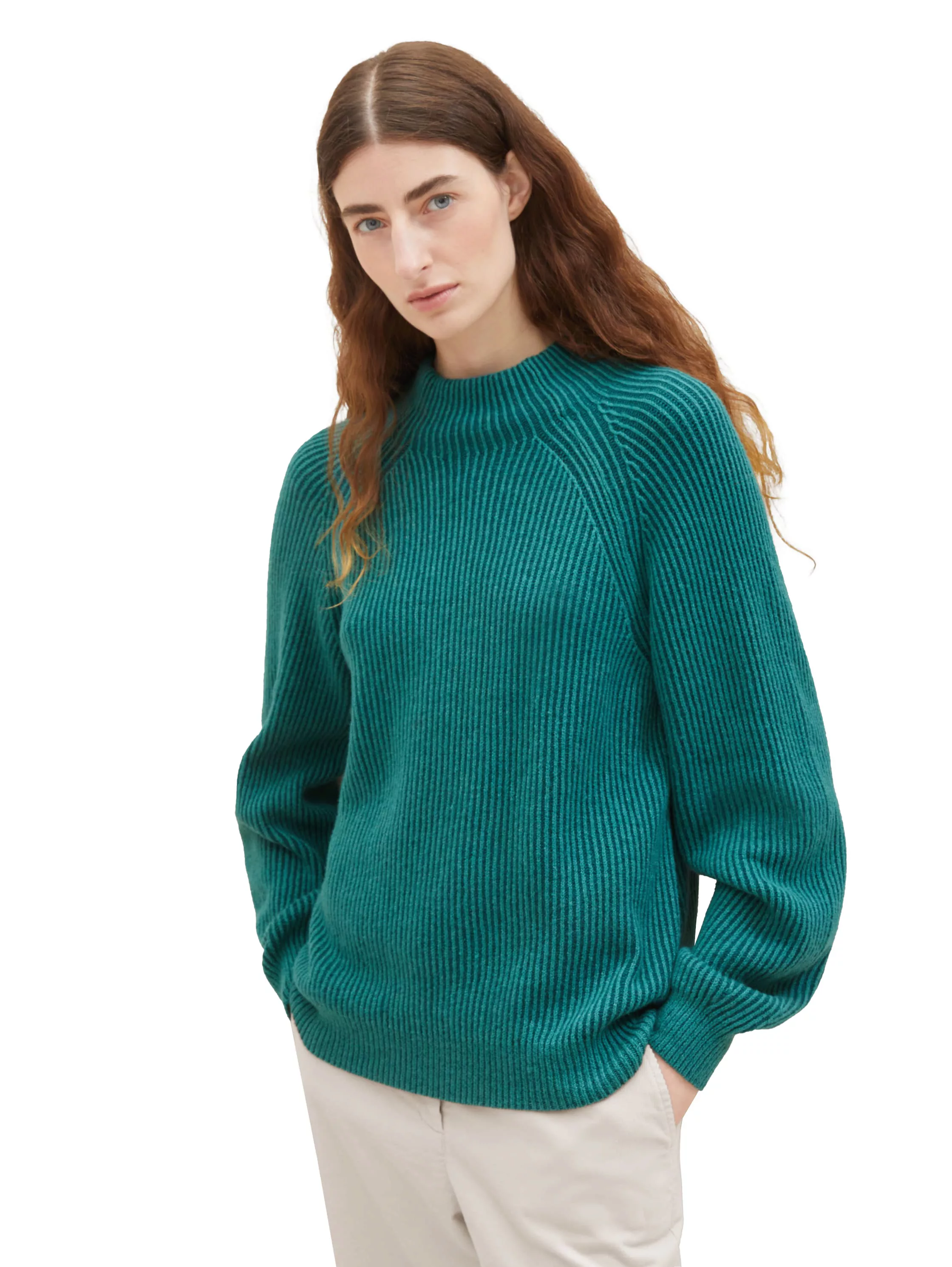 TOM TAILOR Strickpullover im hüftlangen Schnitt günstig online kaufen