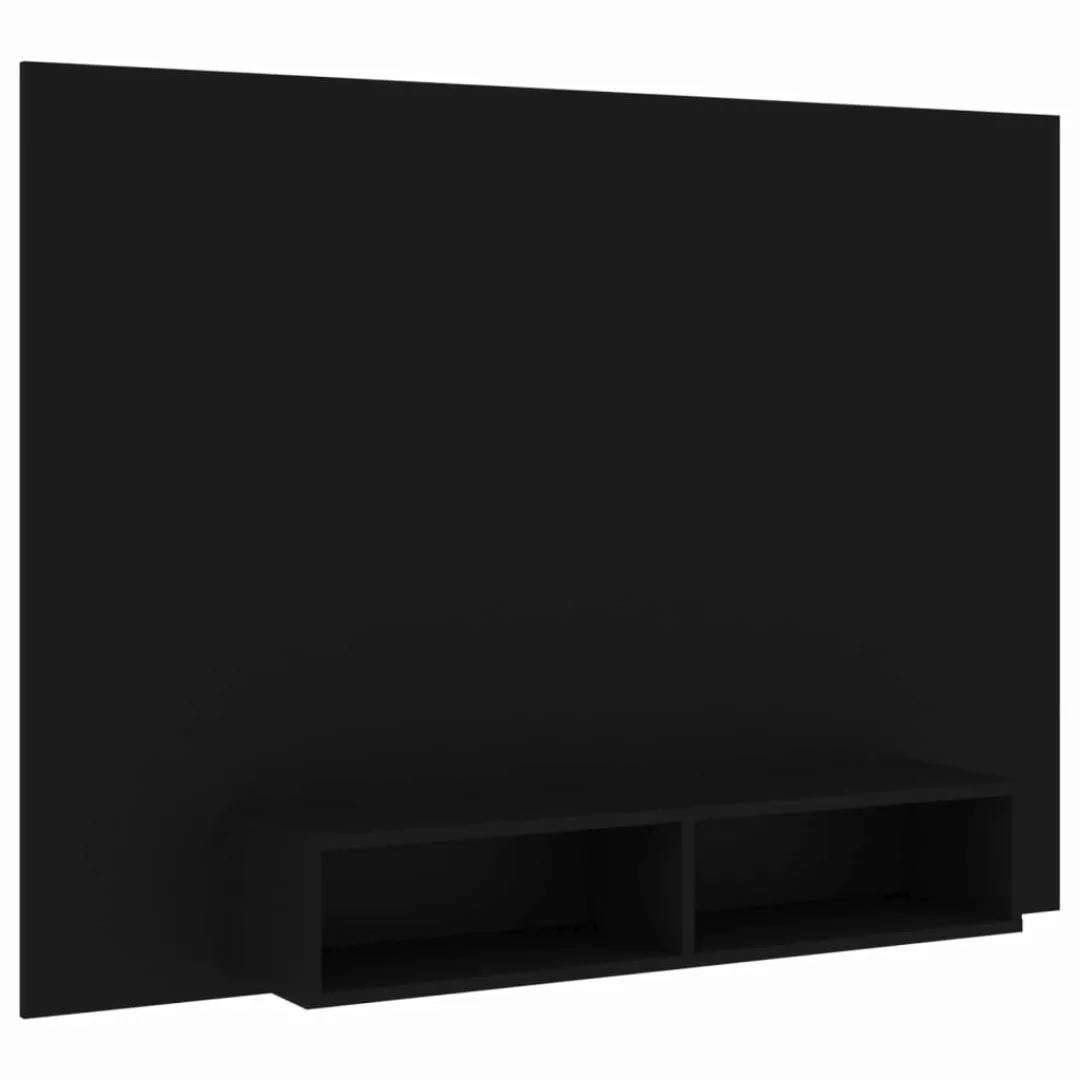 Tv-wandschrank Schwarz 135x23,5x90 Cm Spanplatte günstig online kaufen