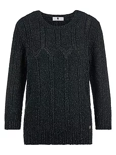 Rundhals-Pullover ­3/4-Arm Anna Aura blau günstig online kaufen