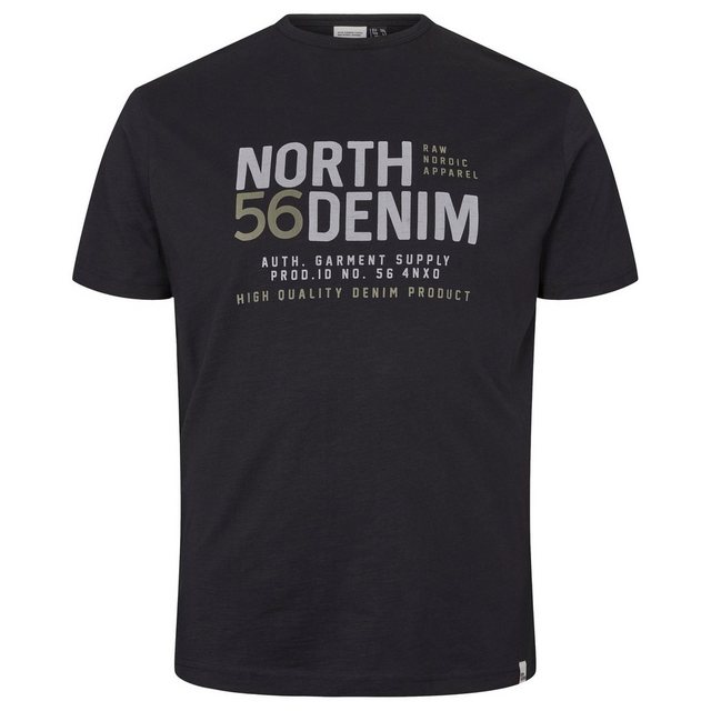 north 56 4 Rundhalsshirt Kurzarm Shirt von North 56Denim, schwarz günstig online kaufen