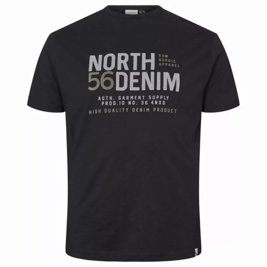north 56 4 Rundhalsshirt Kurzarm Shirt von North 56Denim, schwarz günstig online kaufen