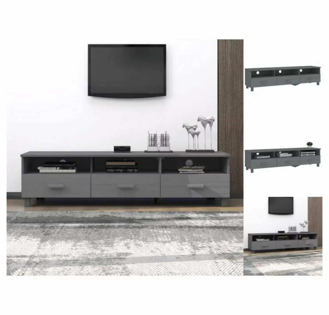 vidaXL TV-Schrank TV-Schrank Dunkelgrau 158x40x40 cm Massivholz Kiefer Lowb günstig online kaufen