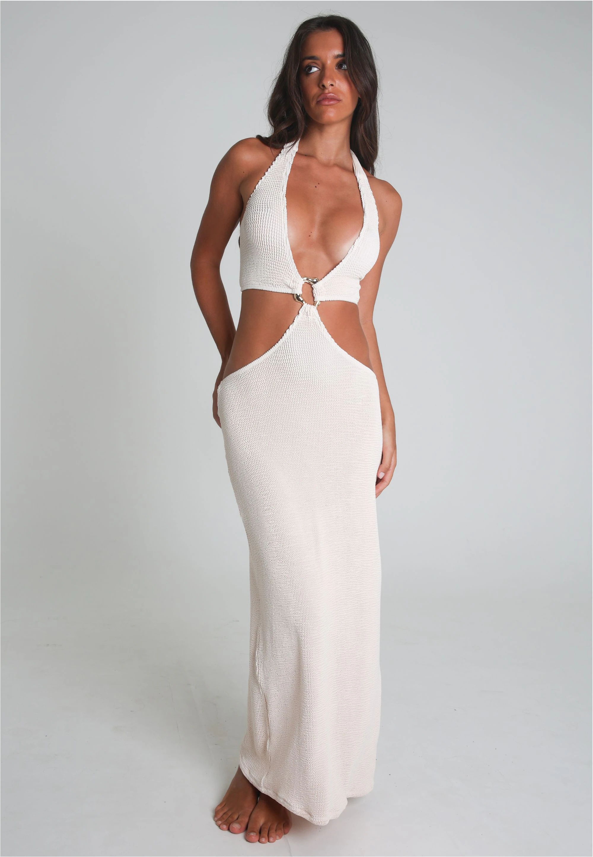 Moda Minx Jerseykleid "SCRUNCH", (1 tlg.), mit stilvollen Cut-Outs günstig online kaufen