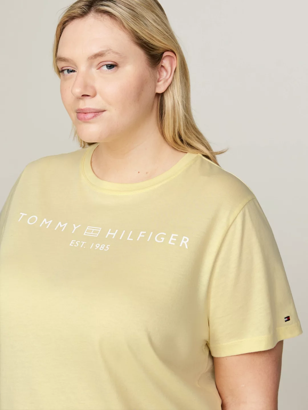 Tommy Hilfiger Curve Rundhalsshirt CRV REG CORP LOGO C-NK SS Auch in größer günstig online kaufen