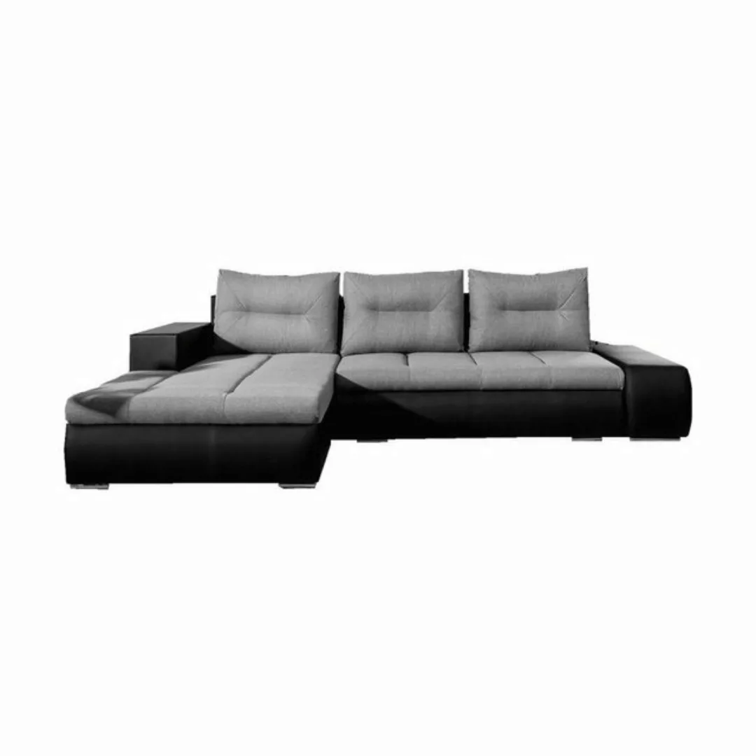 MOEBLO Ecksofa OLAVO, Couch L-Form Polstergarnitur Wohnlandschaft Polsterso günstig online kaufen