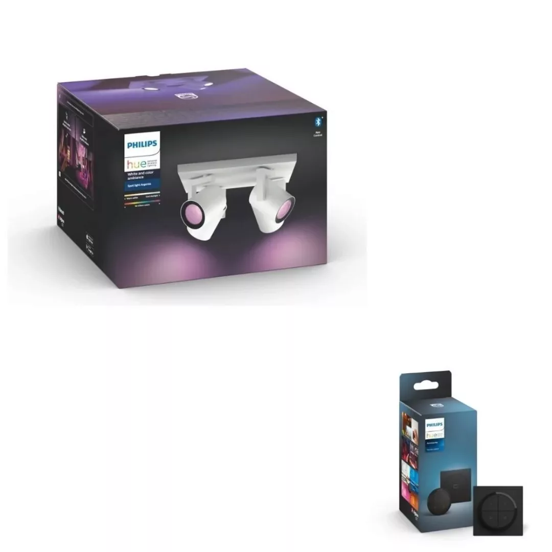Philips Hue Bluetooth White & Color Ambiance Argenta - Spot Weiß 4-flammig günstig online kaufen