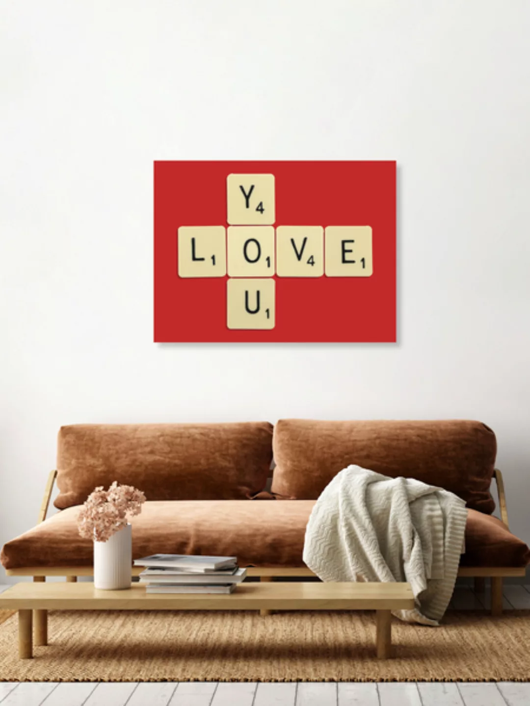 Poster / Leinwandbild - Love You günstig online kaufen