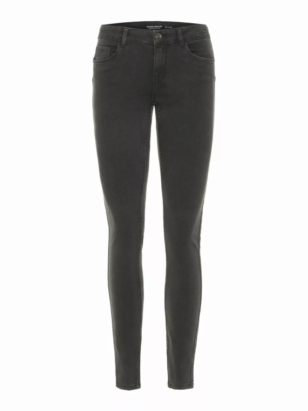 Vero Moda Seven Normal Waist Shape Up Jeans S Dark Grey Denim günstig online kaufen