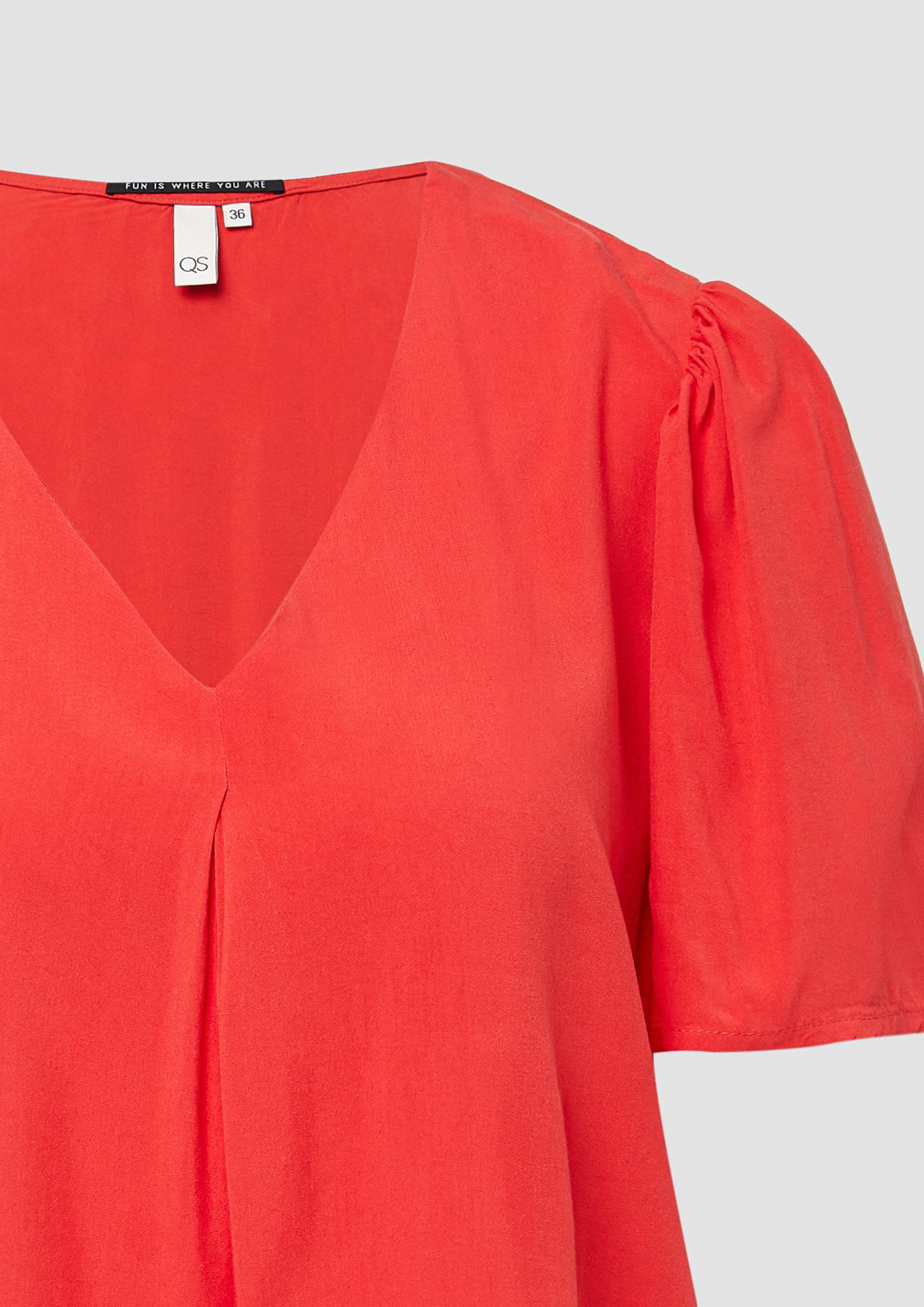 QS Kurzarmbluse Feminine Kurzarmbluse aus Viskose günstig online kaufen