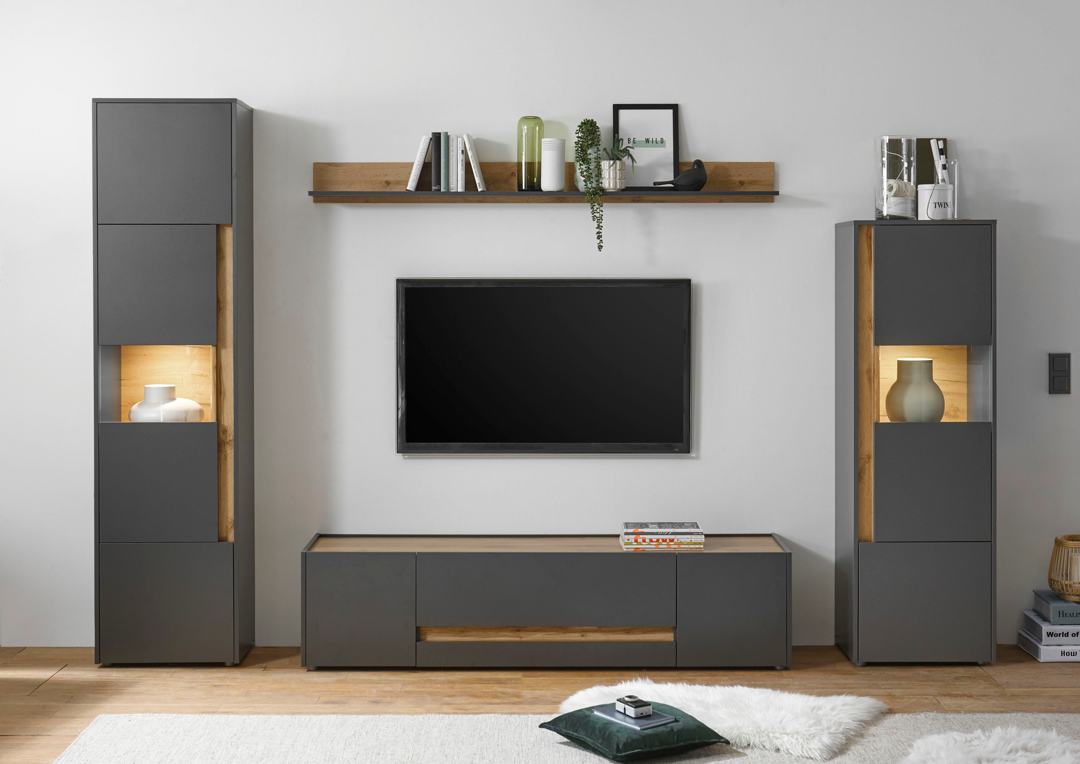 INOSIGN Wohnwand "City/Giron, moderne Anbauwand, Komplettset in vielen Farb günstig online kaufen