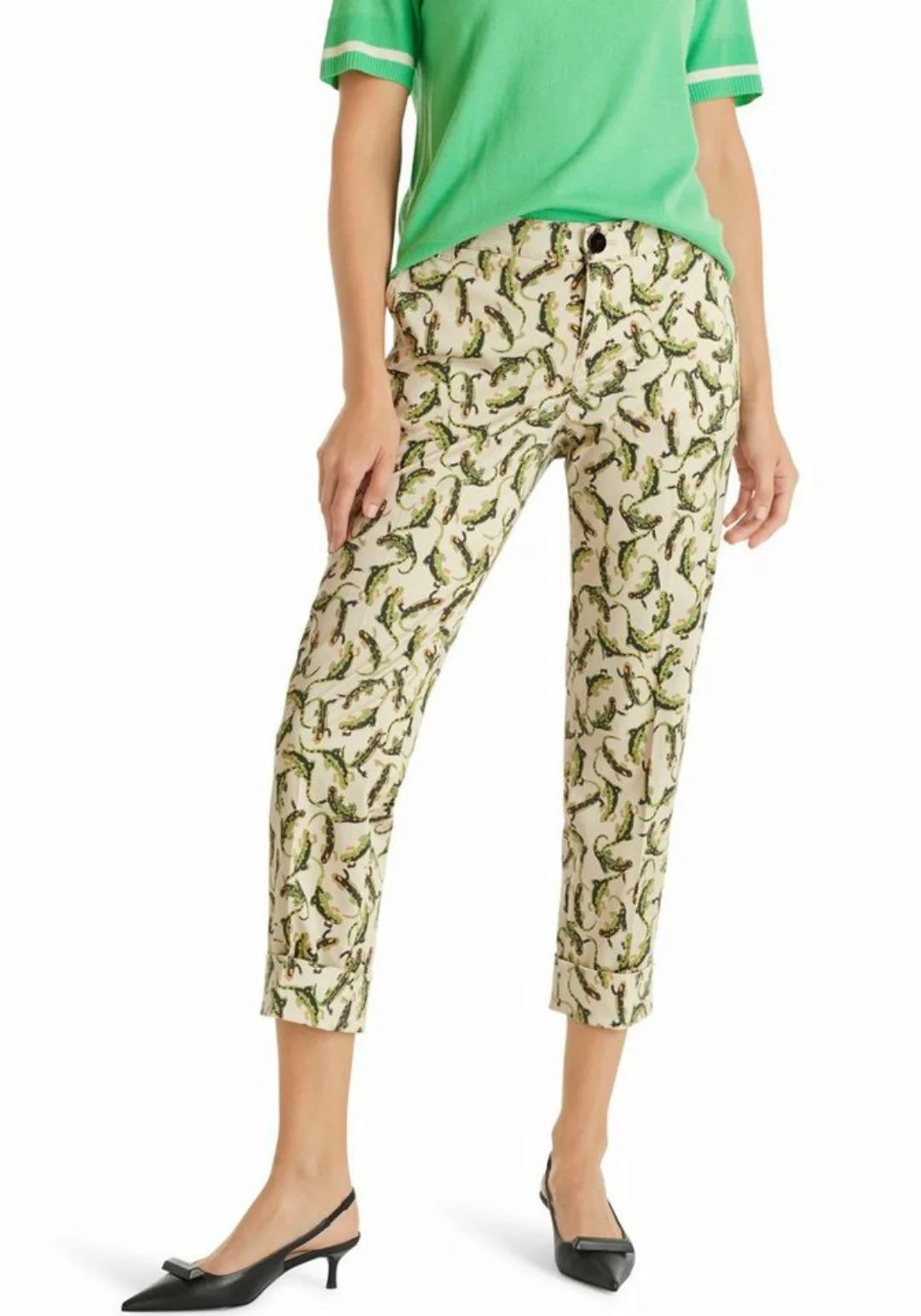 Marc Cain 7/8-Hose "Pants Leo Jungle" Premium Damenmode Schmale 7/8-Hose RI günstig online kaufen