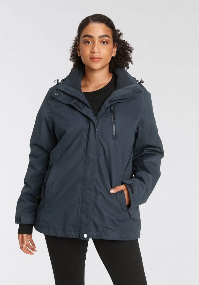 Polarino 3-in-1-Funktionsjacke (2-St) Außenjacke: 3.000mm Wassersäule, wind günstig online kaufen