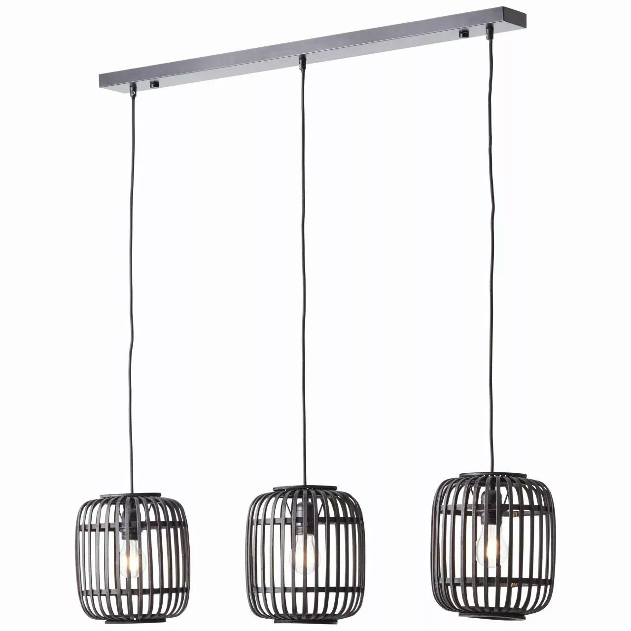 Brilliant Pendelleuchte Woodrow, ohne Leuchtmittel, Bambus günstig online kaufen