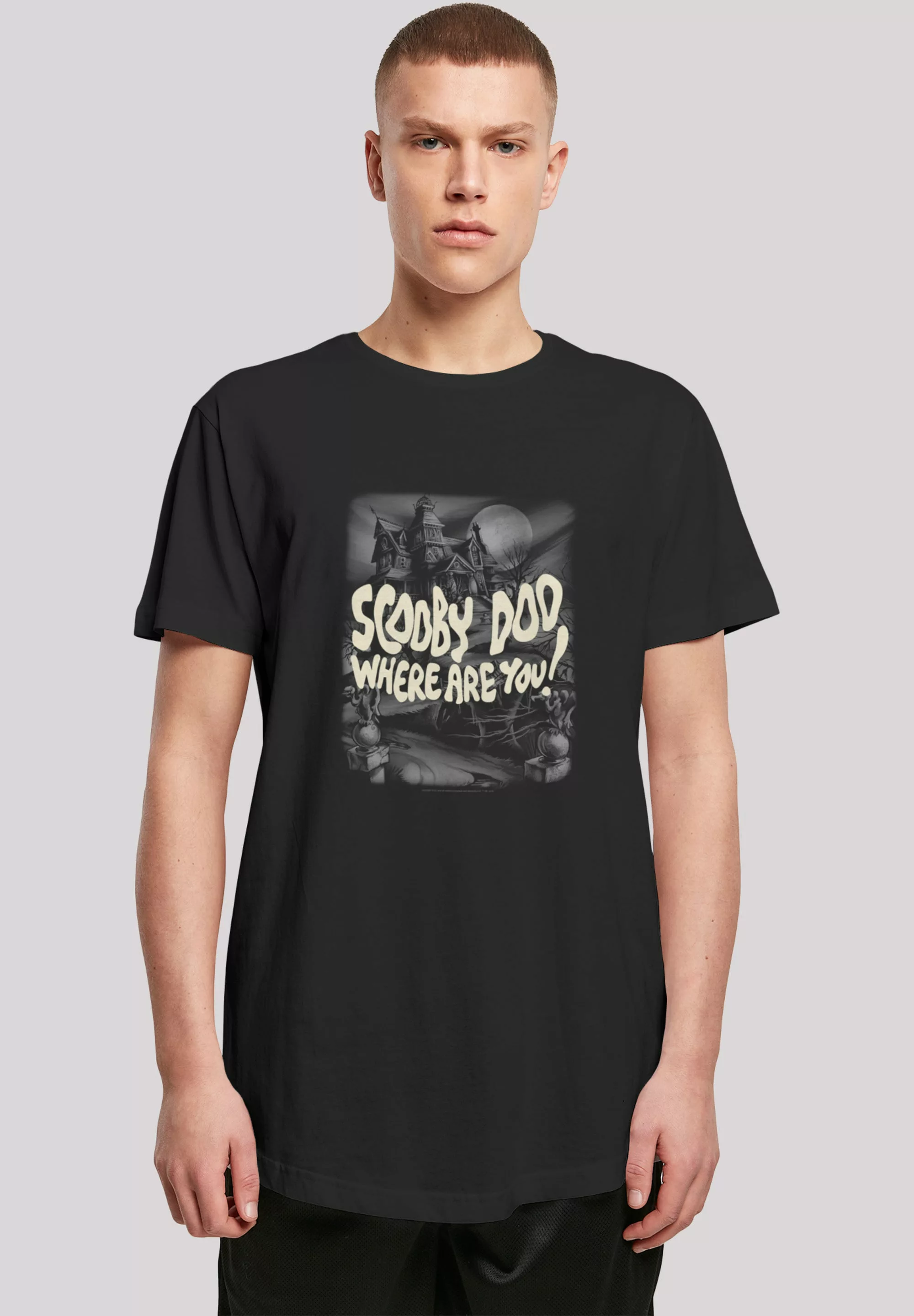 F4NT4STIC T-Shirt "Scooby Doo Scary Castle", Herren,Premium Merch,Lang,Long günstig online kaufen