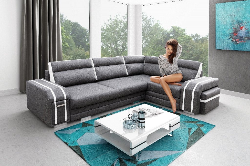 ALTDECOR Ecksofa AVATA, Couch mit Schlaffunktion, Wohnzimmer - Wohnlandscha günstig online kaufen