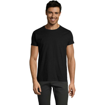 Sols  T-Shirt Camiseta IMPERIAL FIT color Negro-100% algodón semi-peinado günstig online kaufen
