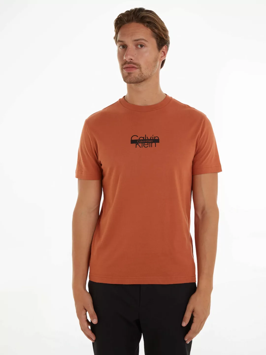 Calvin Klein T-Shirt "CUT THROUGH LOGO T-SHIRT" günstig online kaufen