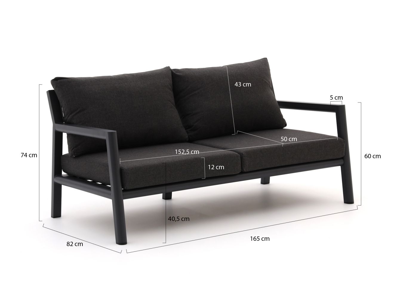 Manifesto Corsano Gartensofa 2-Sitzer 165 cm günstig online kaufen