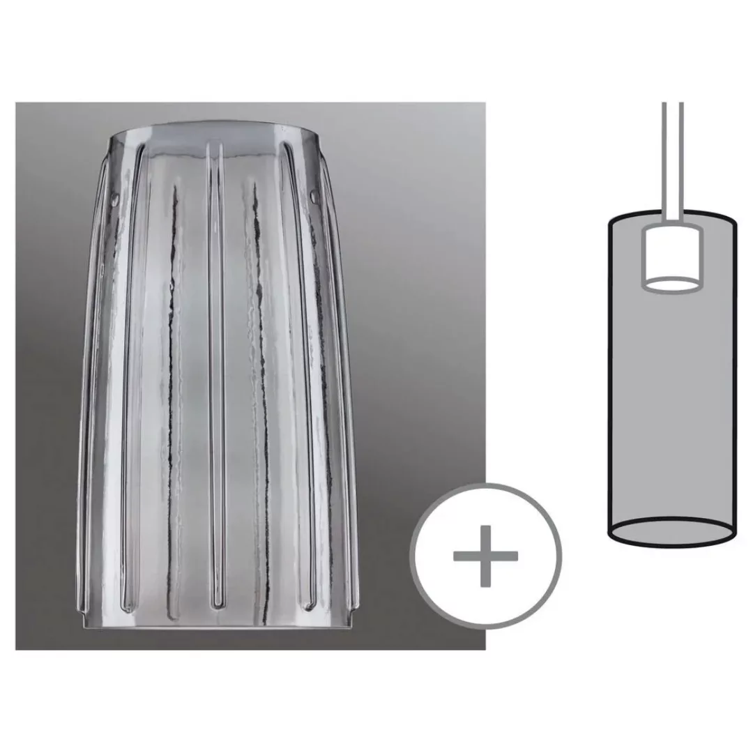 Paulmann Glasschirm Drio Ø 15,2 cm rauchgrau günstig online kaufen