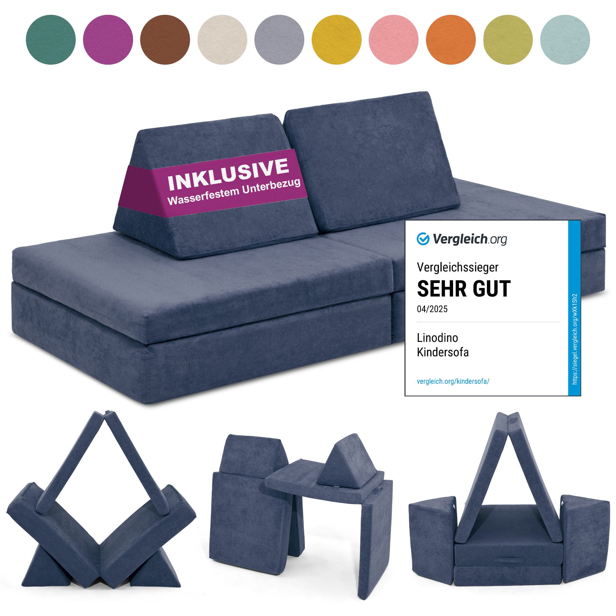Linodino Kindersofa Spielsofa I aus Schaumstoff günstig online kaufen