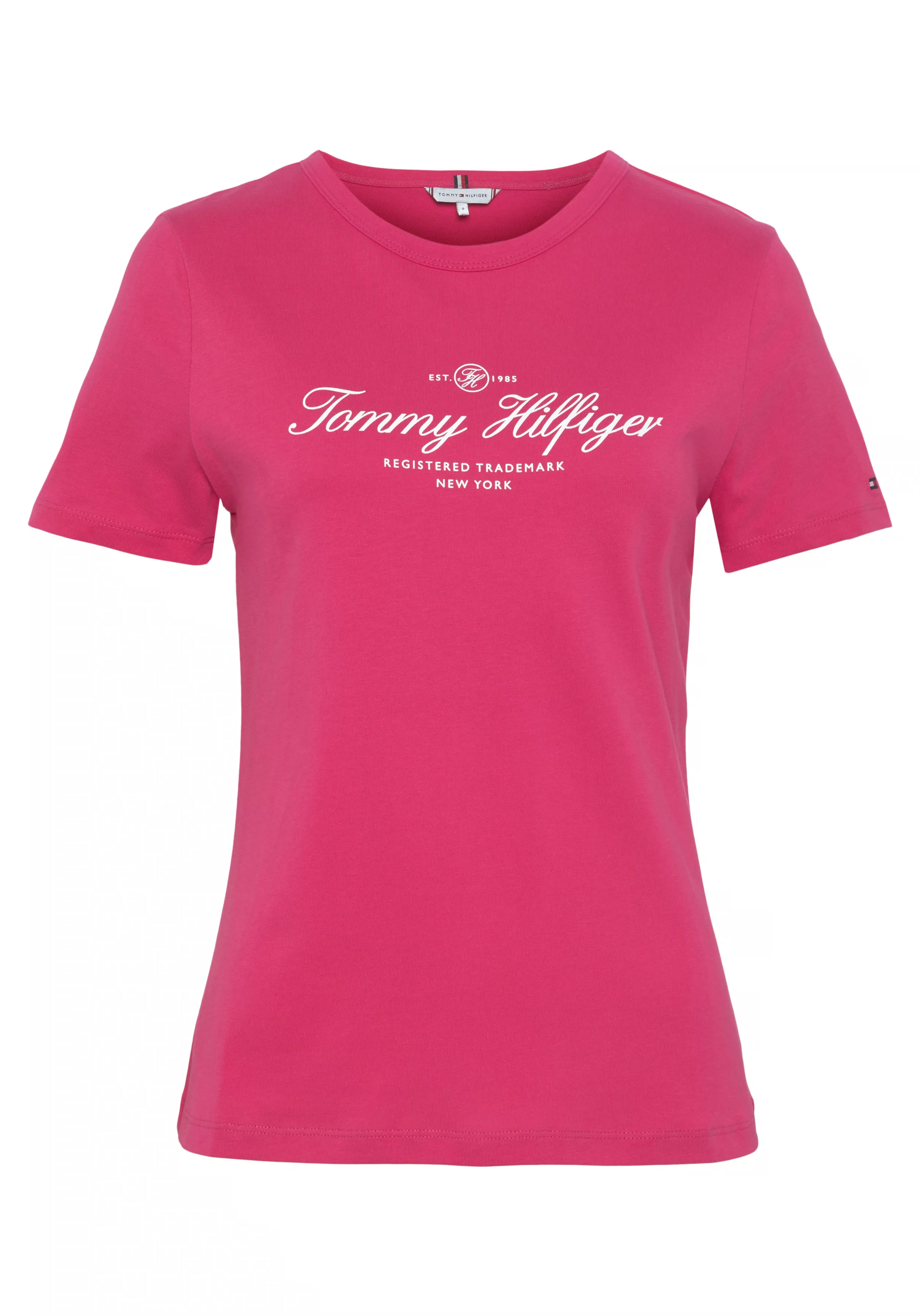 Tommy Hilfiger Rundhalsshirt "SLIM SIGNATURE C NK 1/2 SLV", mit Tommy Hilfi günstig online kaufen