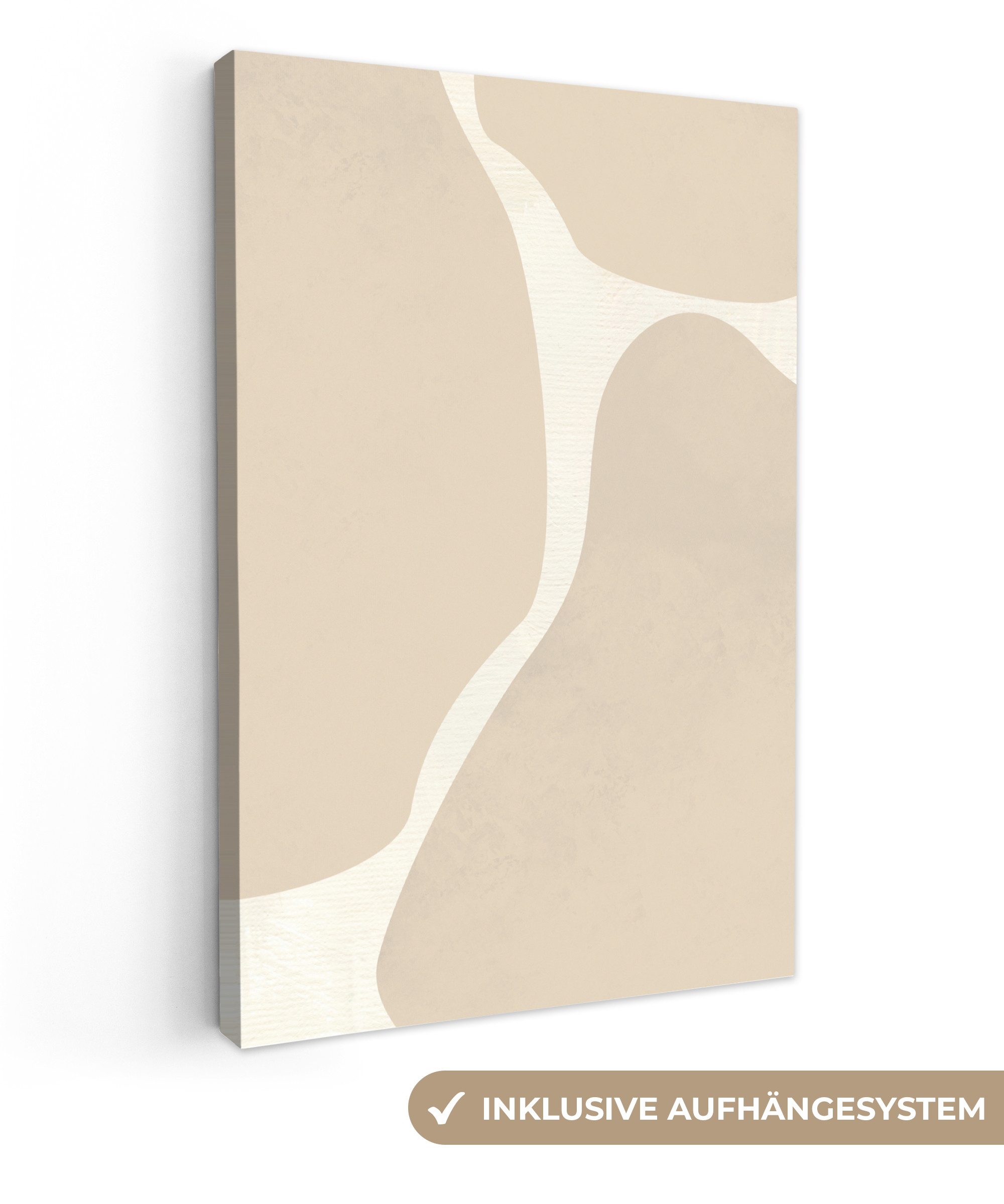 OneMillionCanvasses® Leinwandbild Abstrakt - Beige - günstig online kaufen