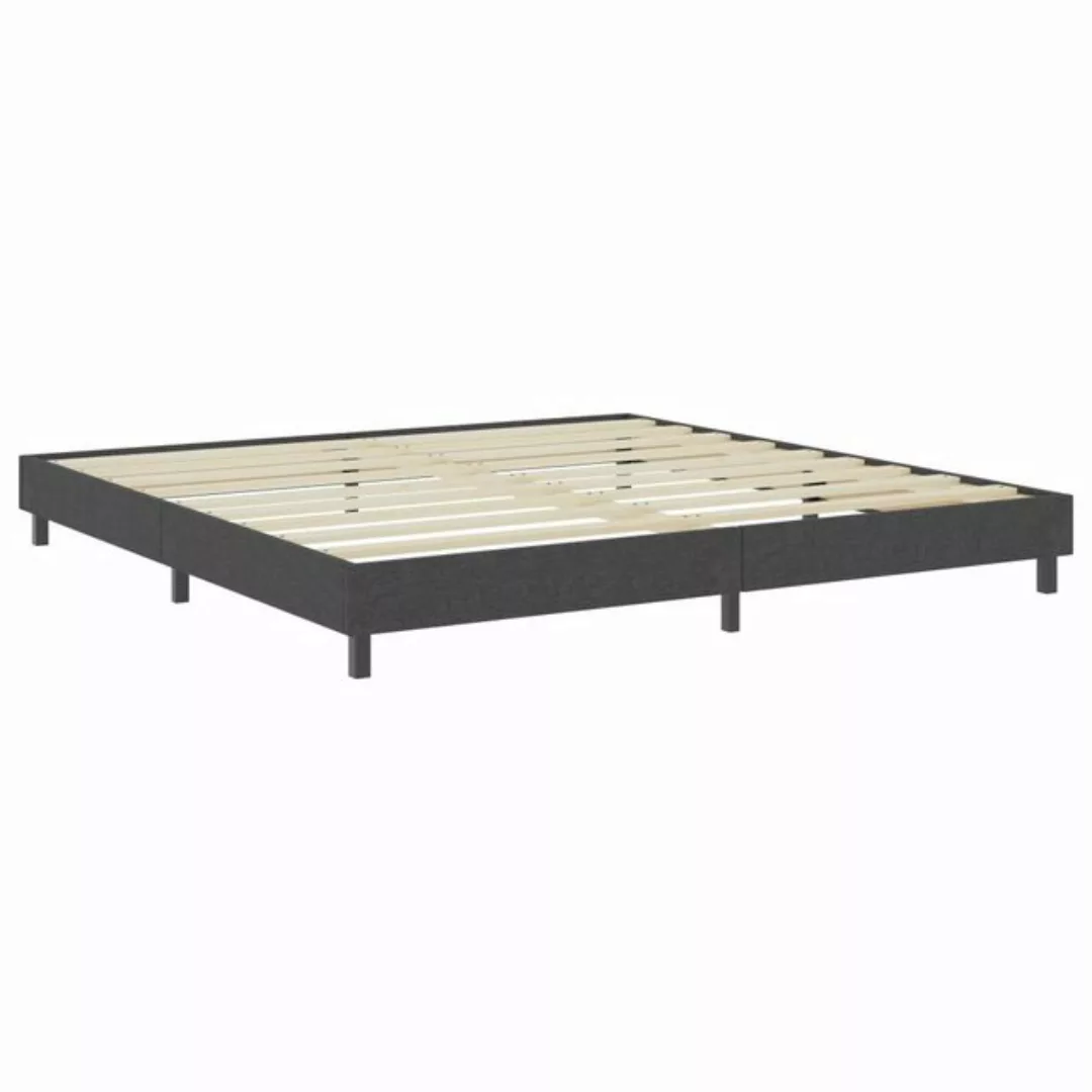 furnicato Bett Boxspringbett Dunkelgrau Stoff 200x200 cm (1-tlg) günstig online kaufen