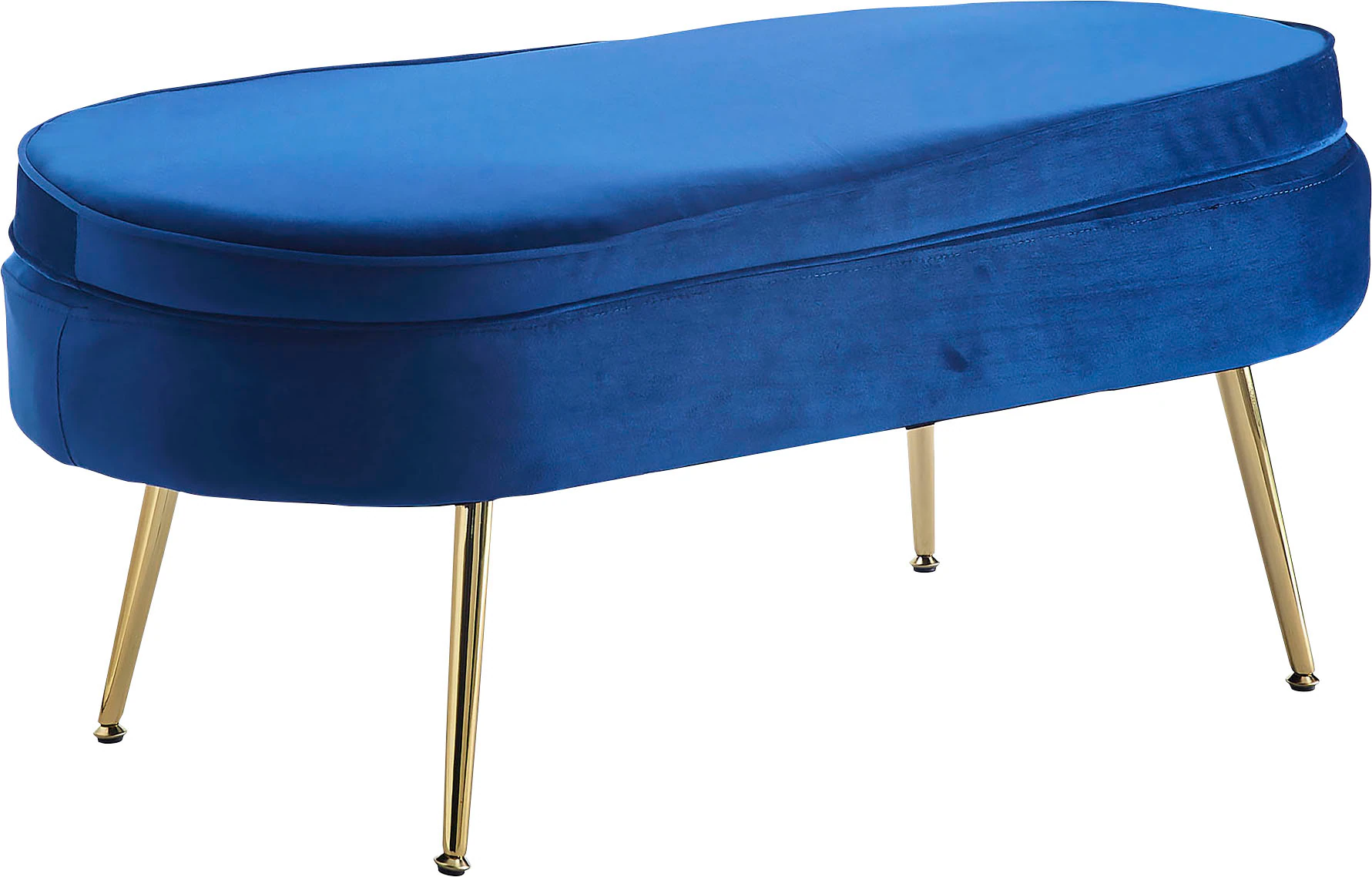 SalesFever Polsterhocker "Clam", Elegantes Design in ovaler Form, 99cm Brei günstig online kaufen