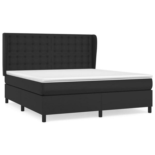 vidaXL Boxspringbett Bett Boxspringbett mit Matratze & Topper Kunstleder ve günstig online kaufen