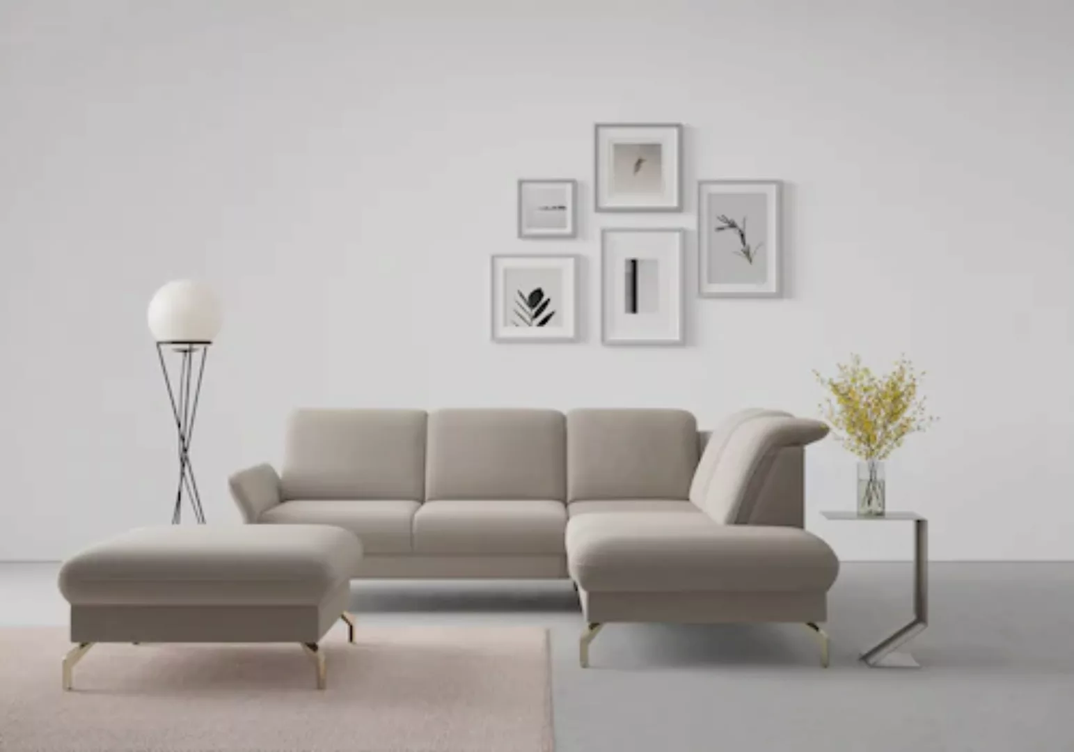 sit&more Ecksofa "Fashion L-Form", wahlweise mit Kopfteilverstellung, Vorzi günstig online kaufen