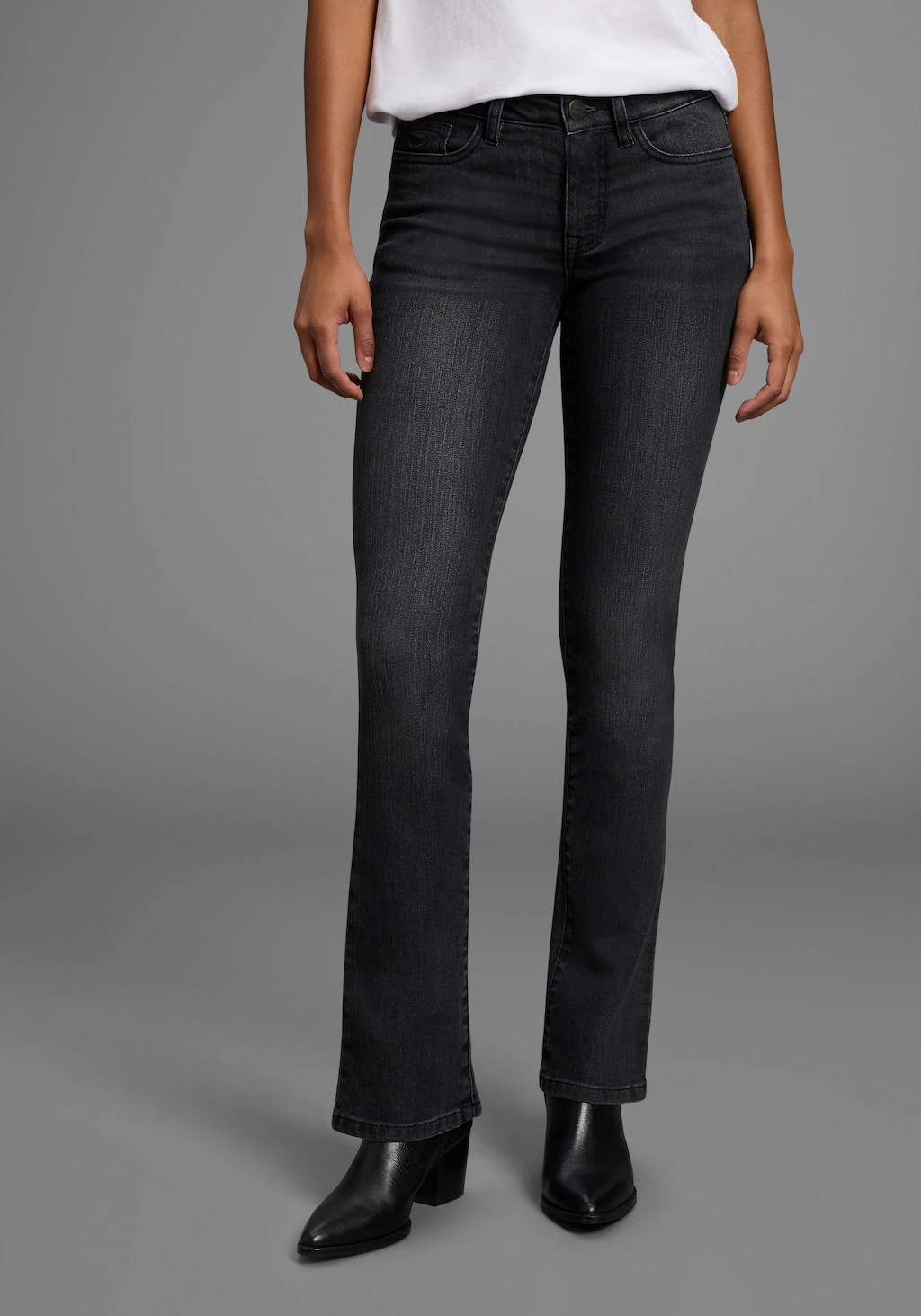 Arizona Bootcut-Jeans "Baby-Boot", normale Leibhöhe, Bootcut, mit Coinpocke günstig online kaufen