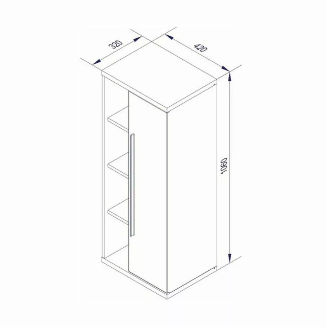 FACKELMANN Spiegelschrank "Twindy", Badmöbel Breite 110 cm, 4 Türen günstig online kaufen