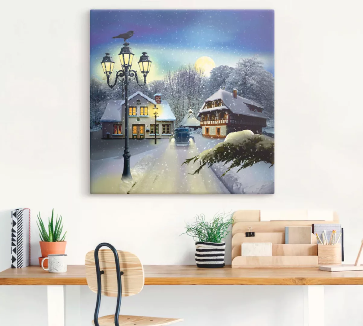 Artland Wandbild "Winterzeit", Vier Jahreszeiten, (1 St.), als Leinwandbild günstig online kaufen