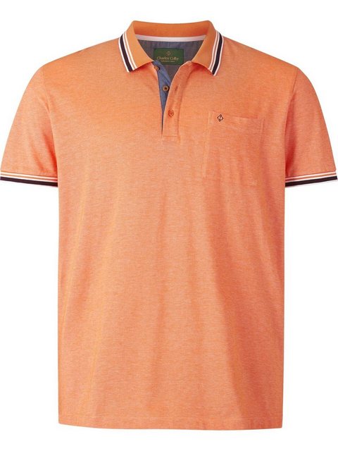 Charles Colby Poloshirt EARL LANDON aus Two-Tone Pikee günstig online kaufen