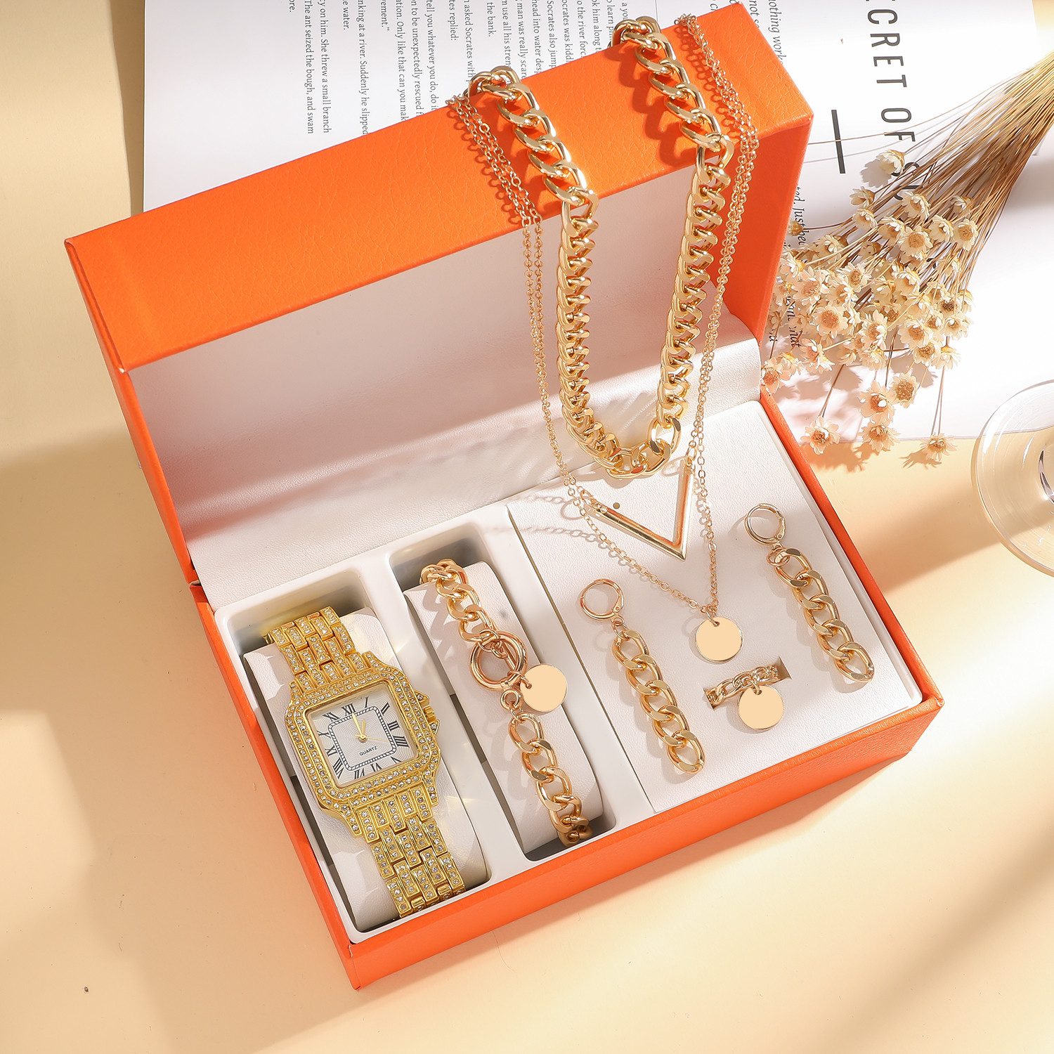 ibettertec Quarzuhr Exklusives Damen-Geschenkset mit Armbanduhr, günstig online kaufen
