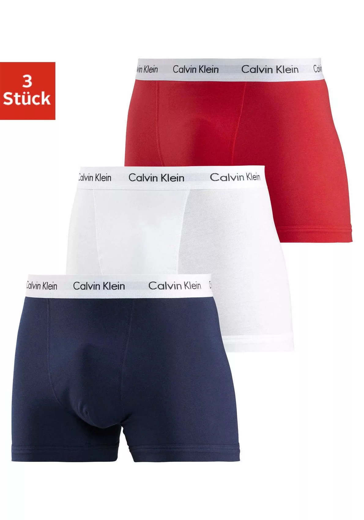 Calvin Klein Underwear Boxer, (3 St.), mit Logoschriftzug am Bund günstig online kaufen