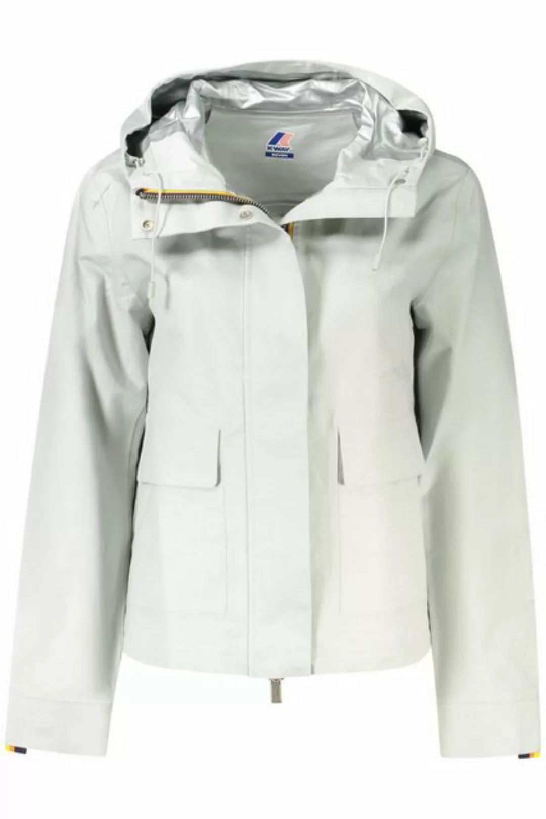 K-Way Outdoorjacke Damen Sportjacke Grau mit Kapuze: Funktional & Stilvoll günstig online kaufen