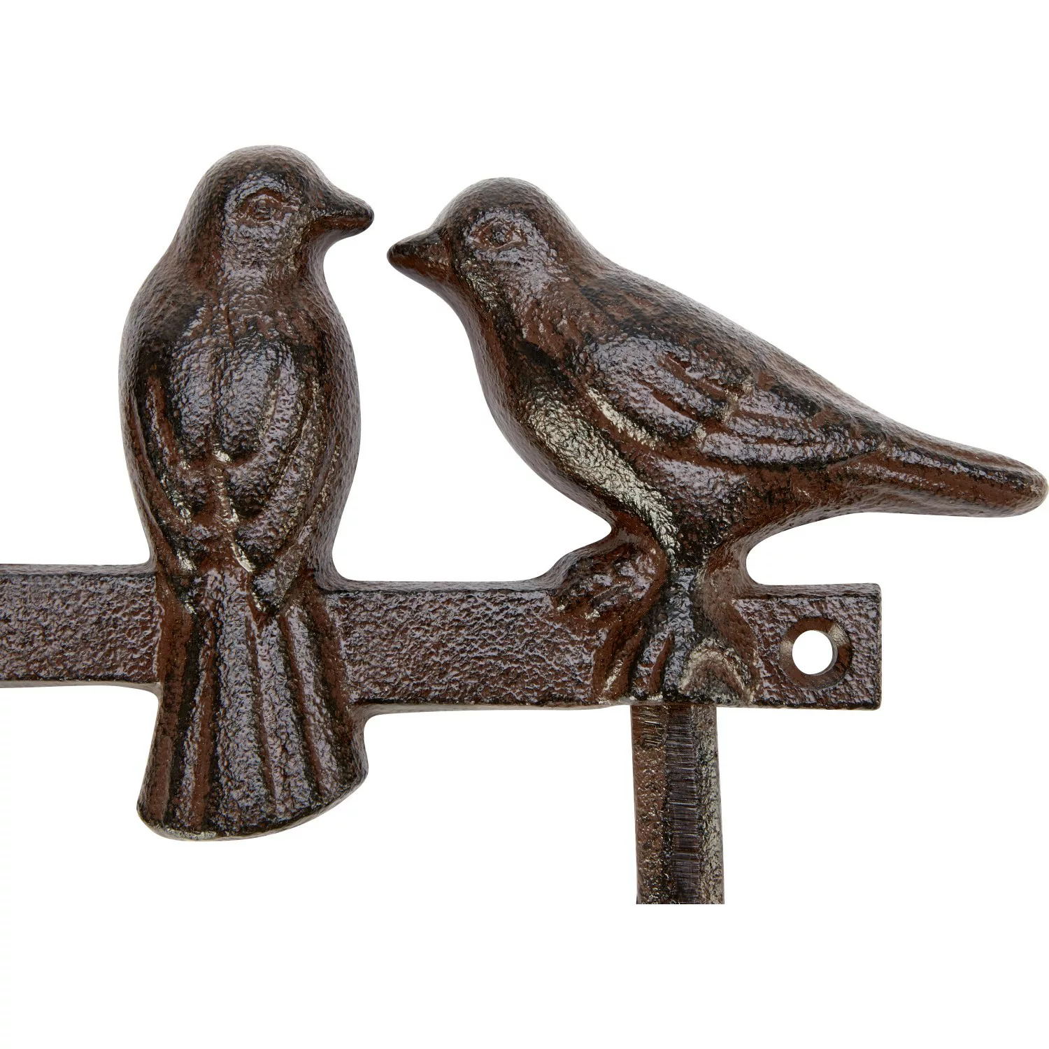 Wandhaken Vögel Eisen Rostrot 13 cm x 27 cm x 4 cm günstig online kaufen