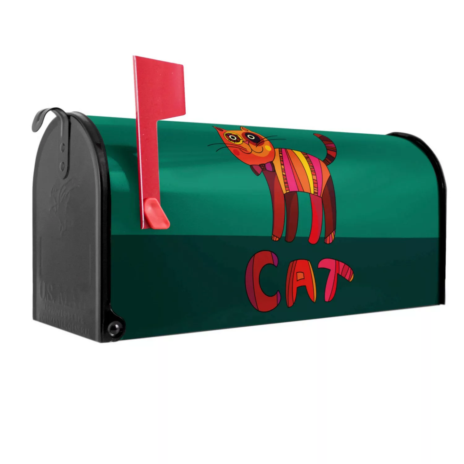 Banjado Amerikanischer Briefkasten Schwarz 48x22x16cm US Mailbox Letterbox günstig online kaufen