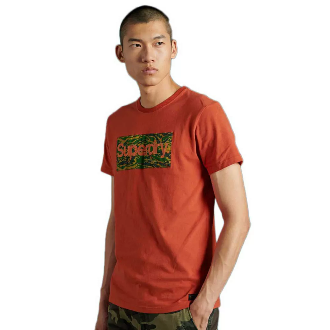 Superdry Core Logo Canvas Kurzarm T-shirt L Denim Co Rust günstig online kaufen