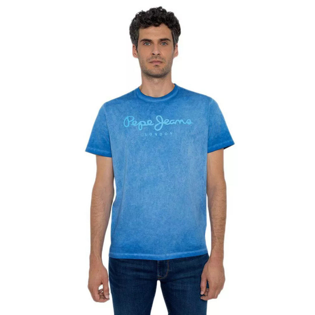 Pepe Jeans West Sir Kurzärmeliges T-shirt 2XL Bright Blue günstig online kaufen