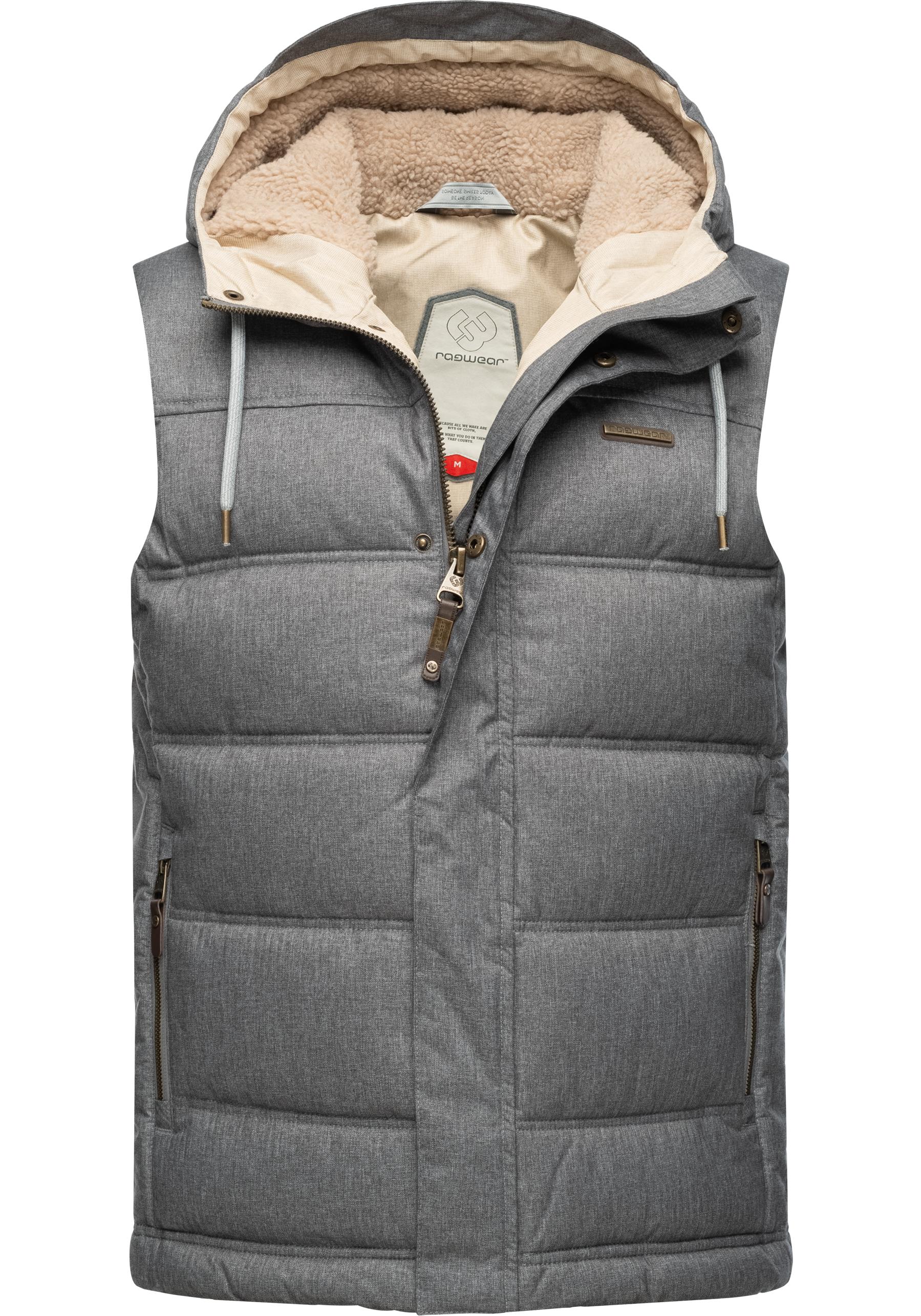 Ragwear Steppweste "Seto", coole Herren Windbreaker Outdoorjacke mit Kapuze günstig online kaufen