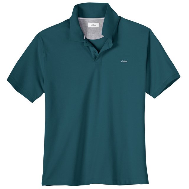 s.Oliver Poloshirt Große Größe Herren Basic Poloshirt petrol s.Oliver günstig online kaufen