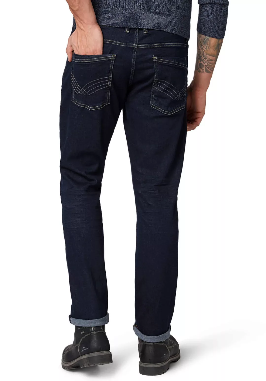TOM TAILOR 5-Pocket-Jeans Josh in Used-Waschung günstig online kaufen